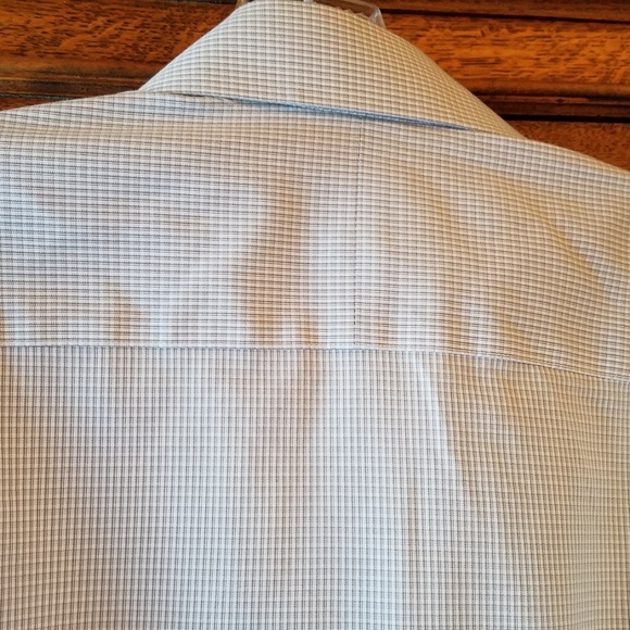 Jos. A. Bank Gray & White Checked Shirt 15 1/2 34 - Picture 4 of 7